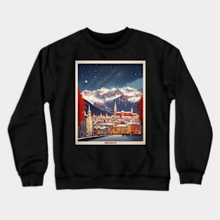 Innsbruck Austria Starry Night Vintage Travel Retro Tourism Crewneck Sweatshirt